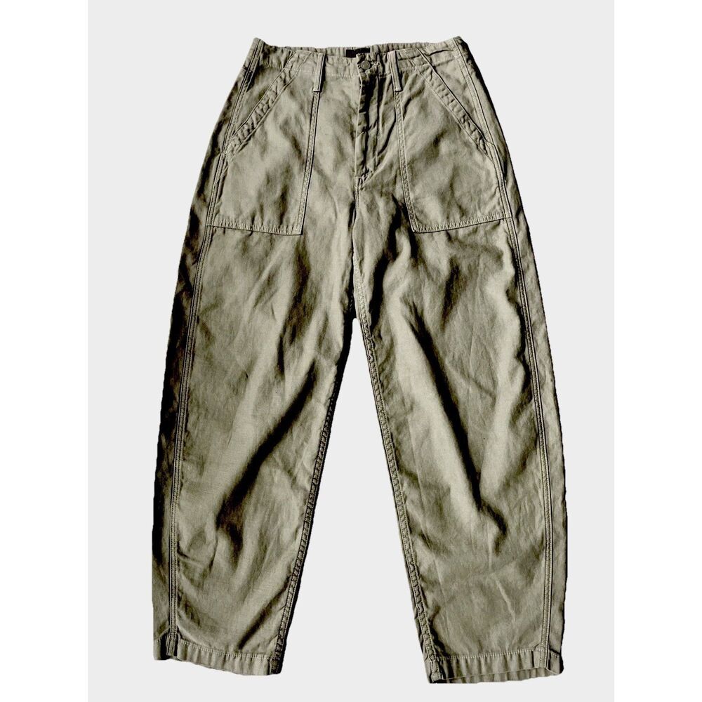 NEW Mother Fangirl Fatigue Flood High Rise Wide Barrel Pants Dried Herb Sz 28 - Picture 6 of 9